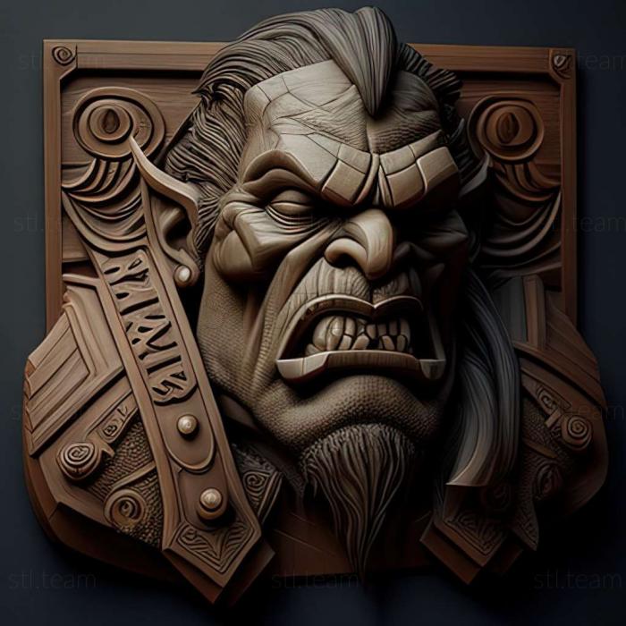 3D модель Гра Warcraft Orcs Humans (STL)